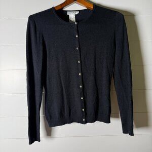 Gerard Darel Sweater Black Twin Set Tank & Button Cardigan Size T3